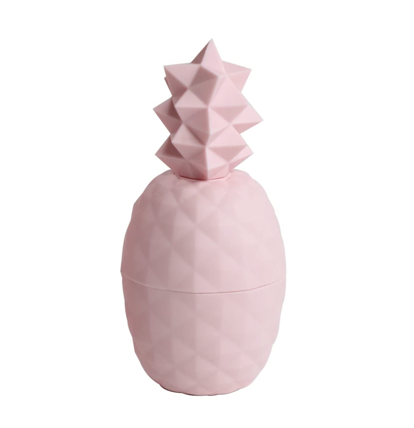 Rebels Refinery 1-Piece Pineapple-Shaped Lip Balm - Strawberry Mango Flavor, Pink