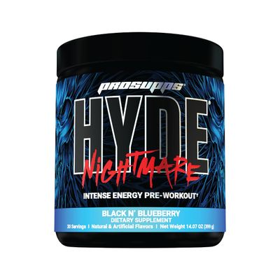 PROSUPPS Mr. Hyde Nightmare Pre Workout Powder with Caffeine &amp; Beta Alanine - Preworkout for Intense Energy, Mental Focus &amp; Performance - Gym &amp; Fitness Supplements (Black N&#39; Blueberry, 30 Servings)