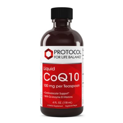 PROTOCOL FOR LIFE BALANCE Liquid CoQ10 - for Heart Health - Antioxidants Nutritional Supplement - with Vitamin B6 &amp; B12 - NAD &amp; D-Ribose - Energy Production - 4 fl oz