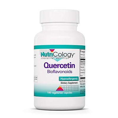 Nutricology Quercetin Bioflavonoids - Lemon Bioflavonoid Complex, Rutin, Citrus Extract, Hesperidin, Vegetarian Capsules - 100 Count