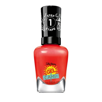 Sally Hansen Miracle Gel, Summer Camp Campfire Song, Long Lasting, Gel-Like Formula, No UV Lamp Needed, Red Nail Polish