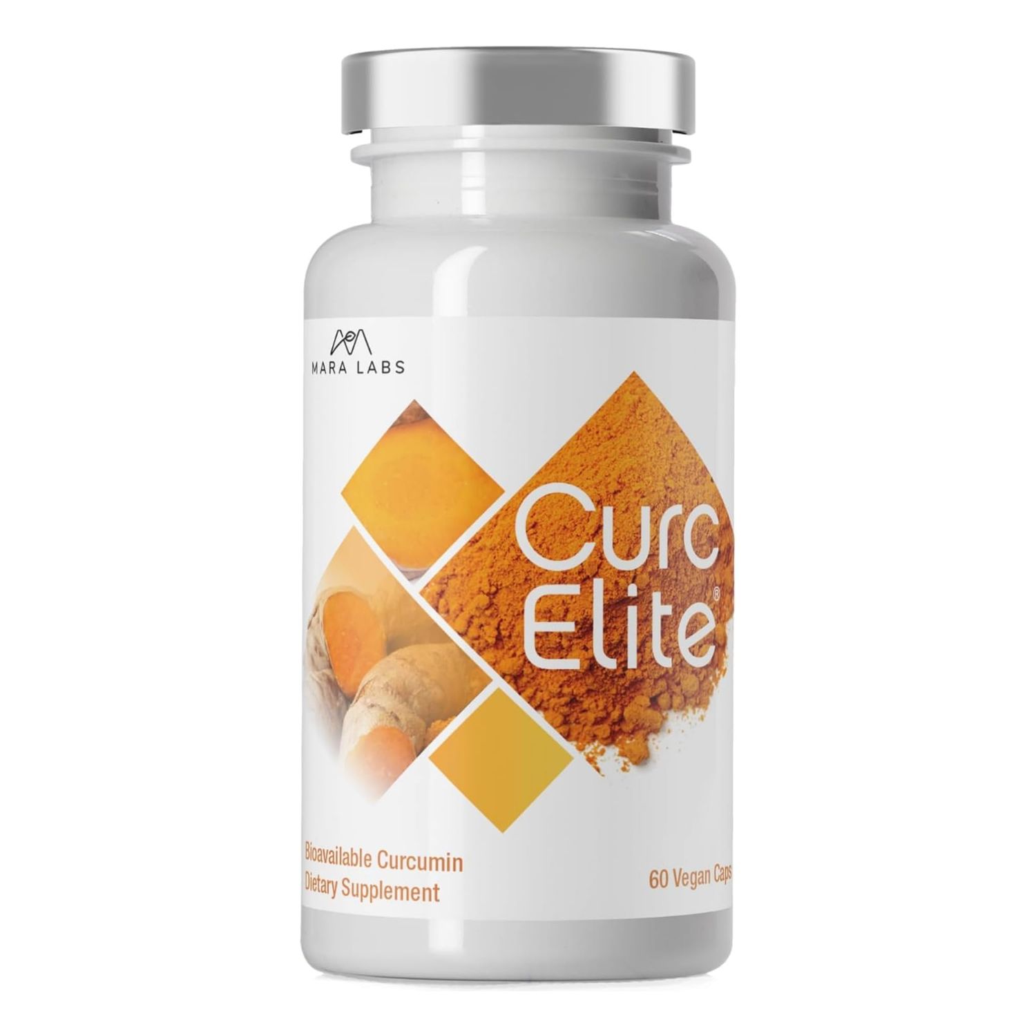 Mara Labs CurcElite Curcumin | Turmeric Extract 95 Curcuminoids | Vegan, No Fillers, and Non-GMO | 60 Vegan Capsules