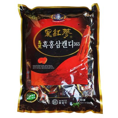 LENITH HongSamIn Korean Panax Black Red Ginseng 365 Candy 270g (9.52 oz)