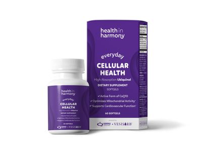 Everyday Cellular Health Supplement - Ubiquinol Coq10 Supplements With Vesisorb For Enhanced Absorption - Energy Supplements Support Mitochondrial Function and Antioxidant Protection (2 Month Supply)