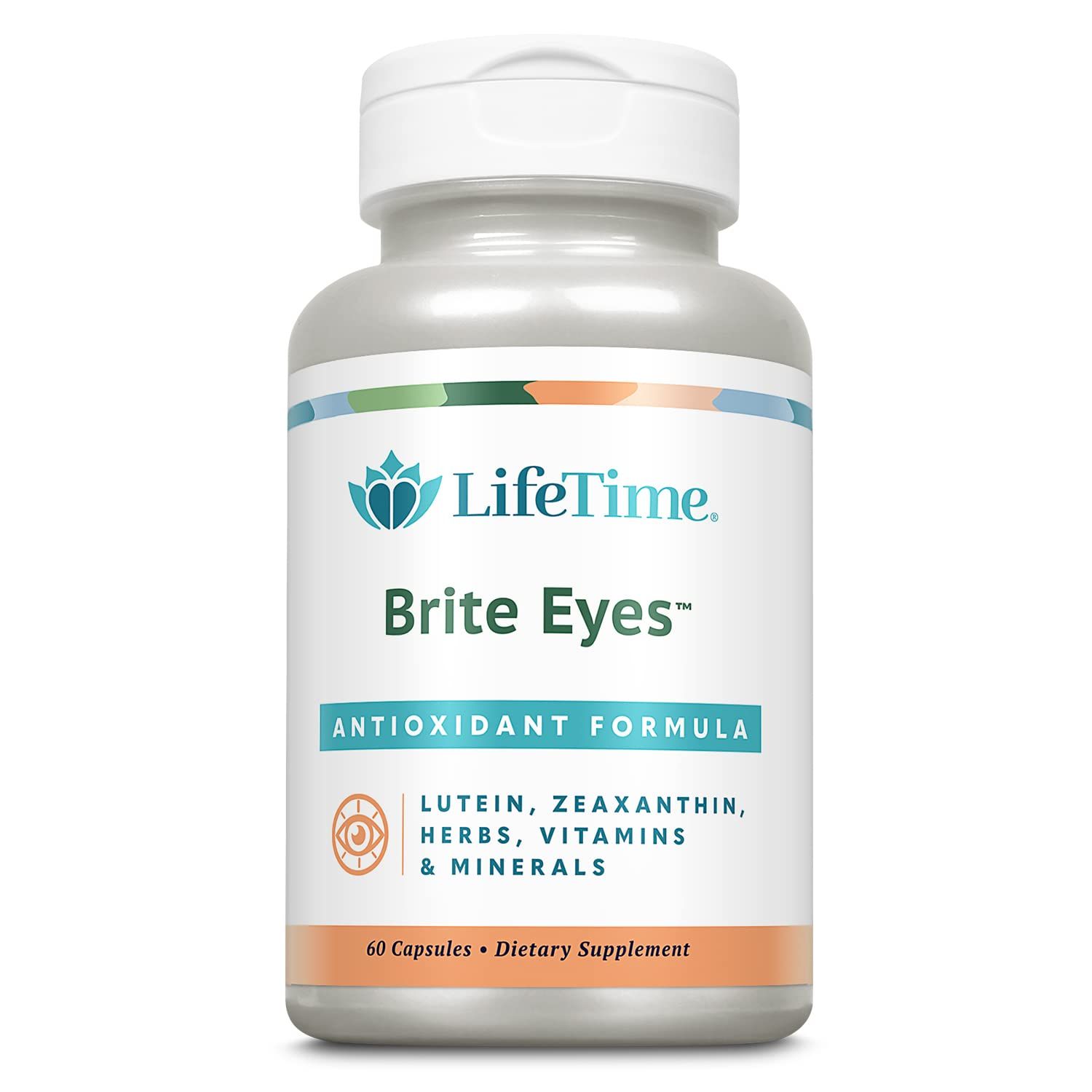 LIFETIME Brite Eyes Antioxidant Formula | Supports Dry Eyes, Vision &amp; Eye Health | with Lutein, Zeaxanthin, Bilberry, Vitamin A &amp; C | 30 Servings