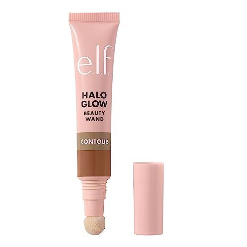 e.l.f. Halo Glow Contour Beauty Wand, Liquid Contour Wand For A Naturally Sculpted Look, Buildable Formula, Vegan &amp; Cruelty-free, Light/Medium
