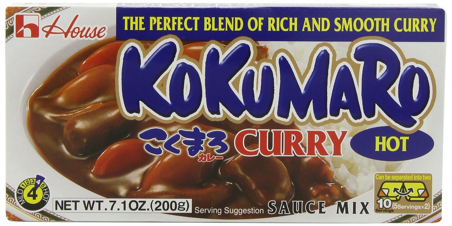 House Foods Kokumaro Curry, Hot, 4.93-Ounce Boxes (Pack of 10)