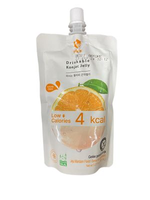 Jelly B Jeju Mandarin Konjac Jelly: Tangy Citrus Bliss in a Handy Pouch - 5.07 Oz (pack of 10)