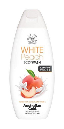 Australian Gold Body Wash, Gentle &amp; Moisturizing with Nutrient Rich Kakadu Plum &amp; Vitamin E, White Peach, 16.5 Ounce