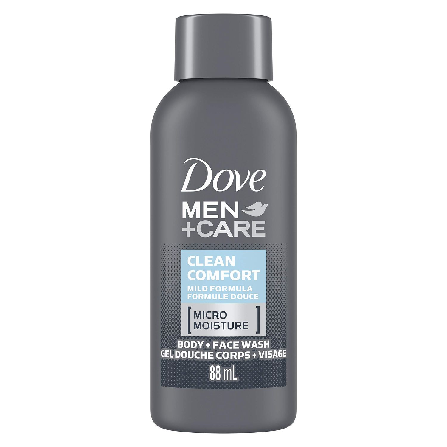 Dove Men Care Hydrating Clean Comfort Pack of 24 Body and Face Wash with 24-Hour Nourishing Micromoisture Technology Body Wash for Men, 3 oz
