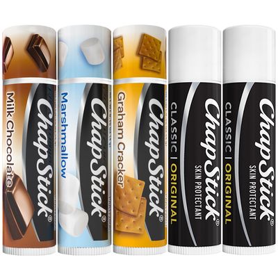 ChapStick Lip Care Bundle - SMores Collection Classic Original Lip Balm, 0.15 Oz Ea (5 Piece Set)