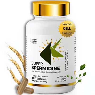 Every Young Unicorn 100 Natural Super Spermidine Supplements for Women and Men | 4X Ingredients to Supercharge Your Cellular Health and Hair Growth | Anti Aging Supplement Box