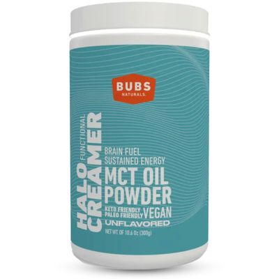 BUBS Naturals MCT Oil Powder - Medium Chain Triglycerides - Keto Vegan &amp; Paleo Friendly - Healthy Coconut Fats Low Carb - Dairy-Free Energy Source - Perfect for Coffee, Protein Shakes &amp; Baked Goods