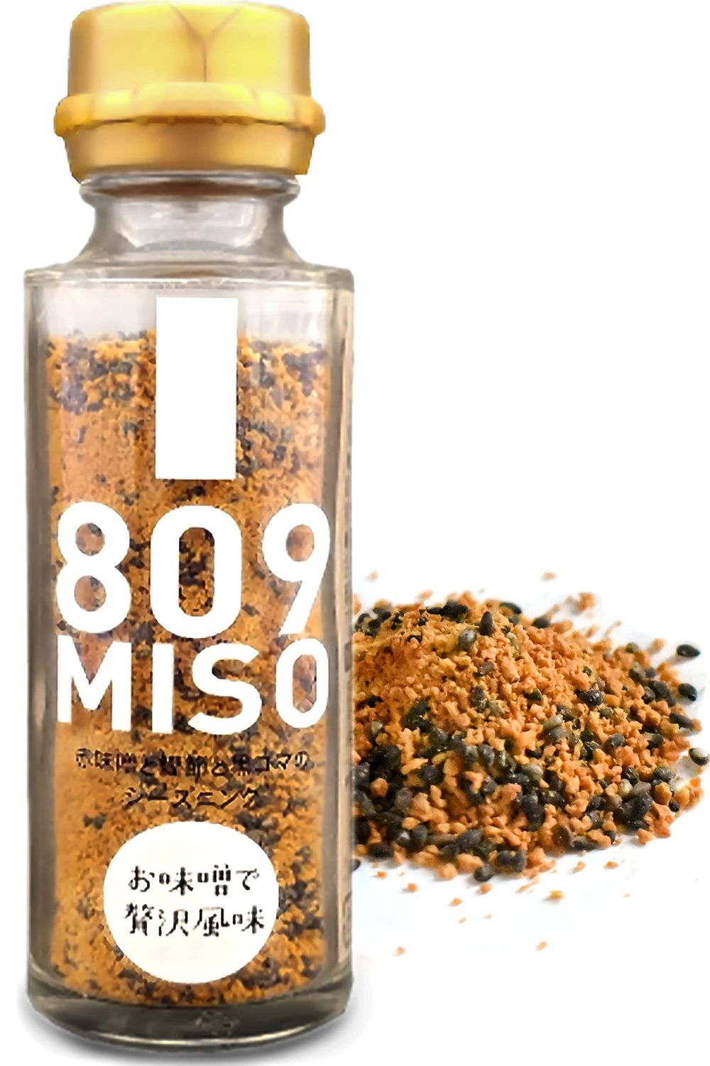 YAMASAN KYOTO UJI Japanese Furikake Seasoning, Rich Red Miso with Dried Bonito Flakes and Black Sesame (45g), Made in Japan,Sold by Japanese company