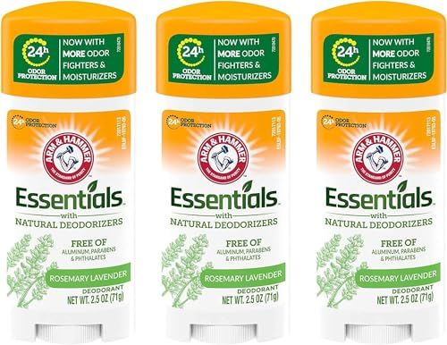 Arm &amp; Hammer Essentials Natural Deodorant, Fresh - 2.5 oz - 3 pk