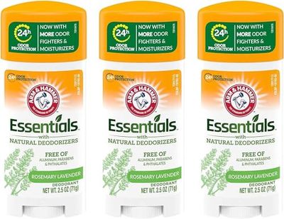 Arm &amp; Hammer Essentials Natural Deodorant, Fresh - 2.5 oz - 3 pk