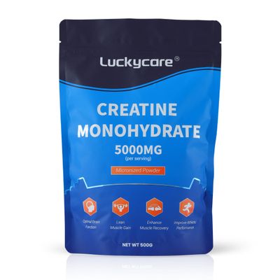 BIO NUTRI Creatine Monohydrate - 5000 mg Pure Micronized Creatine - Creatine Powder Support for Strength &amp; Performance - 100 Servings, 500G