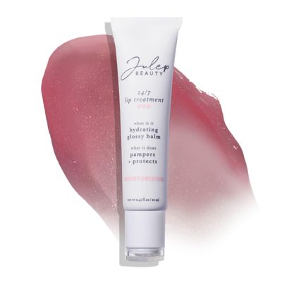 Julep 24/7 Lip Treatment - Hydrating &amp; Glossy Lip Balm and Lip Sleeping Mask with Shea Butter - Moisturize, Protect &amp; Soothe - Vegan &amp; Cruelty-Free - Pink &amp; Polished