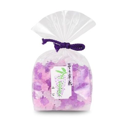 Konpeito Japanese Traditional Sugar Confections Flower Shapes Bag (wisteria) Estala