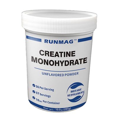 RUNMAG Creatine, Workout Supplement Creatine Monohydrate Non-Flavored Powder, 5g per Serving, 57 Servings
