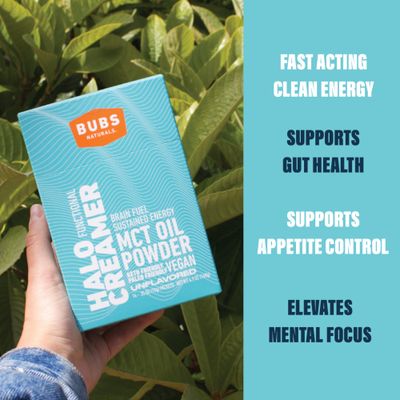 BUBS Naturals MCT Oil Powder - Medium Chain Triglycerides - Keto Vegan & Paleo Friendly - Healthy Coconut Fats Low Carb - Dairy-Free Energy Source - Perfect for Coffee, Protein Shakes & Baked Goods