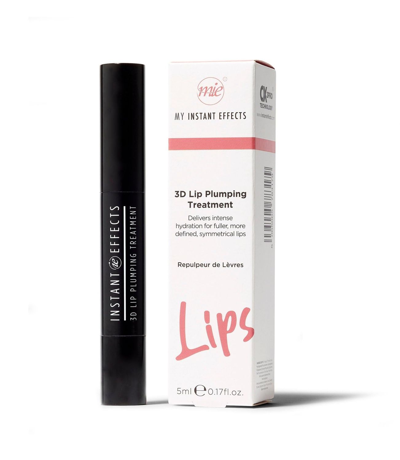My Instant Effects 3D Lip Plumping Treatment - Clear Lip Enhancer - Plumper Lips In Seconds - Hydrating Formula Boosts Volume Without Irritation - Lasting Effects On Natural Color And Shape - 0.17 Oz