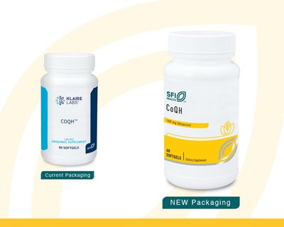 Klaire Labs CoQH - Hypoallergenic 100 Milligrams Reduced Coenzyme Q10 as Ubiquinol Solubilized in D-Limonene Oil for Mitochondrial Support (60 Softgels)