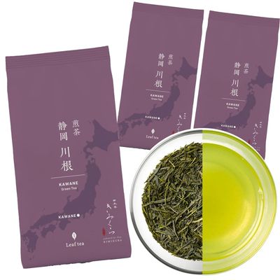 Shizuoka Sencha green tea -Loose leaf -from Kawane Shizuoka JAPAN | Japanese Tea KIMIKURA (70gx3packs loose leaf)