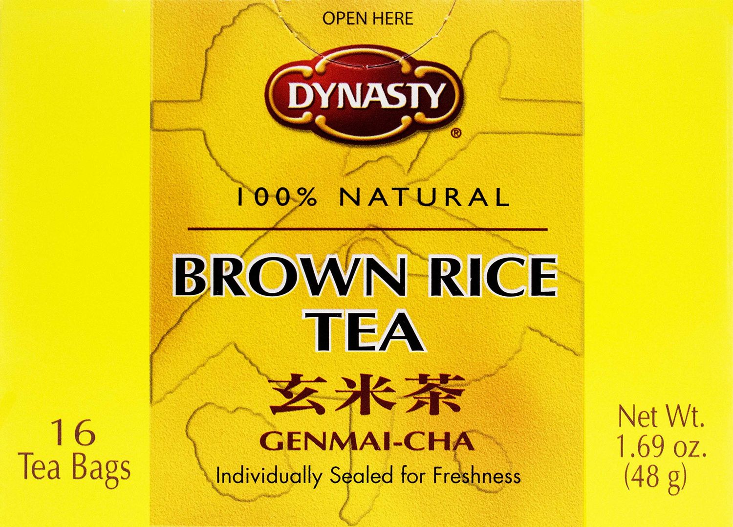Dynasty Roasted Rice Genmai-Cha Tea, 96 Count, Pack Of 6