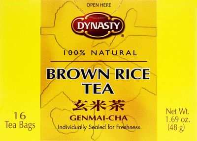 Dynasty Roasted Rice Genmai-Cha Tea, 96 Count, Pack Of 6