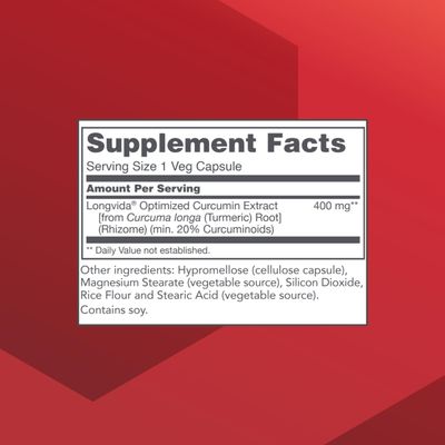 PROTOCOL FOR LIFE BALANCE Cogumin SLCP 400mg Curcumin - Neurological Support - with Curcuma Longa Extract - Cognitive Support Supplement - Vegan-Friendly & Non-GMO - 50 Veg Capsules