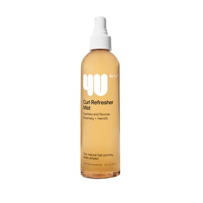 4U by Tia Curl Refresher Mist for Curly, Kinky, Coily 3A-4C Hair - Rosemary and Hemi 15, 8 fl oz