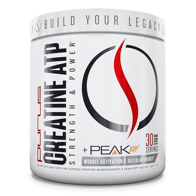 Purus Labs Creatine ATP, Peak ATP Creatine Monohydrate, Unflavored - 30 Servings - Muscle Activation &amp; Cellular Energy