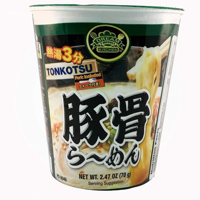 DREAM KITCHEN CUP RAMEN TONKOTSU BOX 2.47 Ounce (Pack of 12) (Tonkotsu)