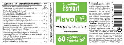 Supersmart FlavoLife (Flavonoid Complex Supplement) - with Luteolin, Myricetin, Fisetin, Rutin, Quercetin, EGCG, Apigenin, Hesperidin | Non-GMO & Gluten Free - 60 Vegetarian Capsules