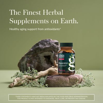 Gaia Herbs Resveratrol 150 - Beauty &amp; Radiance Antioxidant Support Supplement - Made with Japanese Knotweed - Contains 150 mg Trans-Resveratrol per Serving - 50 Liquid Phyto-Capsules (25-Day Supply)