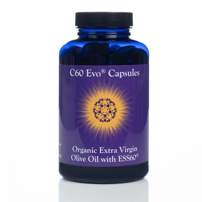 C60 Evo Pure ESS60 Extra Virgin Olive Oil Softgel Capsules - High Strength Antioxidant Supplement with Pure Olive Oil - Oral Supplement - Supplements for Men &amp; Women - 180 Softgels