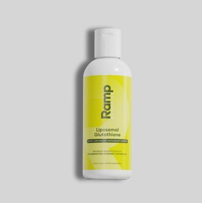 Ramp Nutrition Liposomal Glutathione Liquid - 500mg Cellular Detox &amp; Antioxidant Support - 30 Servings - 4 fl oz