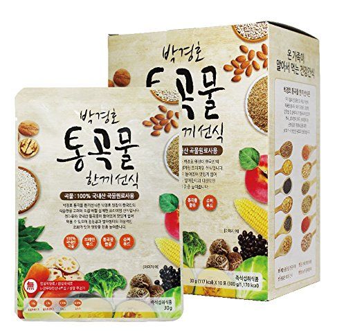 Dr. MOON Roasted Multigrain &amp; Vegetables Powder Formulated by Dr. Park, Gyeong-Ho (30g x 10 packets) - 300g / 0.66 fl. oz, Meal Replacement, A Good Source of Energy &amp; Protein, Misoot-garoo