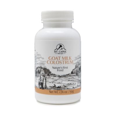 Mt. Capra Goat Milk Colostrum | for Healthy Immune System, Gut, and Athletic Performance | Grass-Fed, High in Immunoglobulins | 17 Servings - 50 Grams