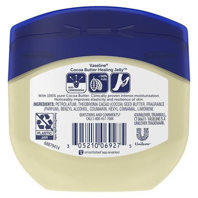 Vaseline Rich Conditioning Petroleum Jelly, Cocoa Butter 7.5 oz (Pack of 12)