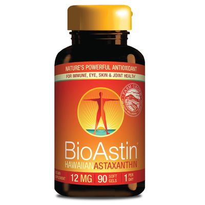 NUTREX HAWAII BioAstin Hawaiian Astaxanthin - 12mg, 90 Softgels - Farm-Direct Premium Antioxidant Supplement to Support Eye, Skin, Joint &amp; Immune System Health - Non-GMO &amp; Gluten-Free
