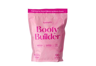 Lustrafit Booty Gummies - Booty &amp; Glute Builder - Creatine Gummies with Collagen for Women - 5000mg Creatine, 1000mg Collagen | Sugar-Free | glute and Glow Berry Kiss Flavor | Collagen Gummies