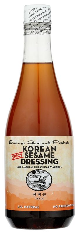Sunny&#39;s Gourmet Products | Korean Salad Dressing (Spicy, 15oz Bottle)