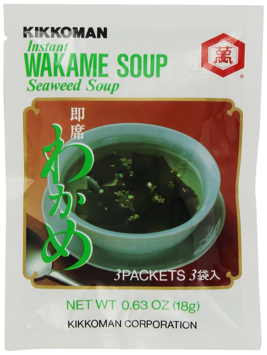 Kikkoman Instant Soup, Wakame Seaweed, 0.63 Ounce