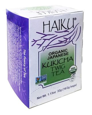 Haiku Japanese Kukicha Twig, 100 Organic, 16-Count Tea Bags (Pack of 6)