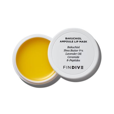 FINDIVE OFFICIAL Bakuchiol Ampoule Lip Mask, Bakuchiol, Plan-Based Retinal Alternative 8g