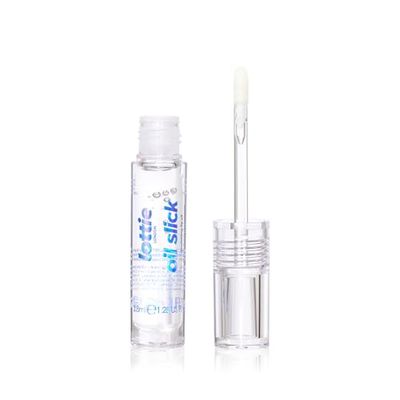 Lottie London Oil Slick in Vanilla Whip, Nourishing &amp; Hydrating Lip Oil Infused with Vitamin E, Vitamin B, Almond Oil and Jojoba Oil, for a Non-sticky &amp; Glossy Finish