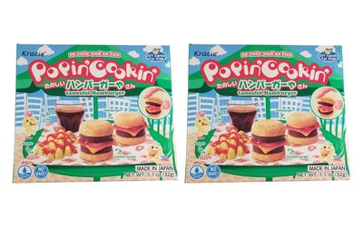 Kracie Popin Cookin Tanoshii Hamburger DIY Candy (2 Pack, Total of 2.2oz)