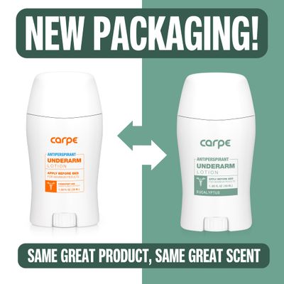 Carpe Sweat Absorbing Underarm, Hand &amp; Foot Lotion Bundle, Head to Toe Sweat Protection for Hands, Feet, and Underarm, Dermatologist Recommended